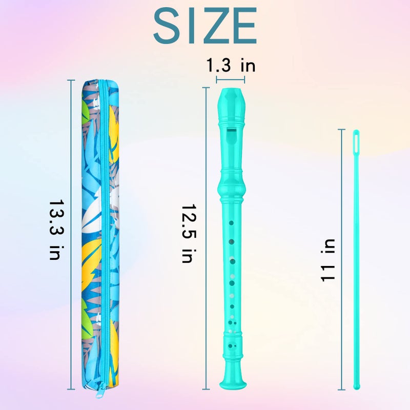 Yop-yes Descant Soprano Recorder Music Recorder Instrument for Kids Flute Kids Recorder with Cleaning Rod + Case Bagâ€¦ - Image 2